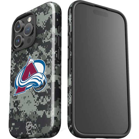 NHL Colorado Avalanche Camo iPhone 16 Pro Impact Case